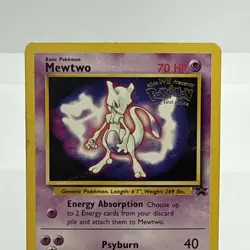 Pokemon TCG Mewtwo #3 Black Star Promo the First Movie 1998 HP - Image 3
