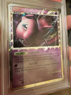 Pokemon Mew Holo PSA 8 Triumphant Heart Gold Soul Silver! - Image 2