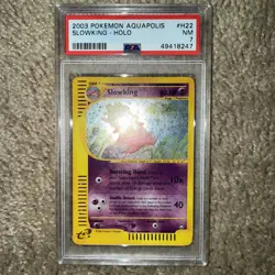 2003 Pokemon Aquapolis #H22 Slowking Holo PSA 7 NM - Image 1