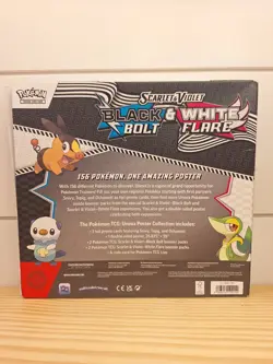 Pokemon TCG Scarlet & Violet Black Bolt & White Flare Poster Collection Box - Image 2