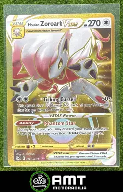 Hisuian Zoroark VST 2022 Pokemon Sword & Shield Lost Origin #213/196 Secret Rare - Image 1