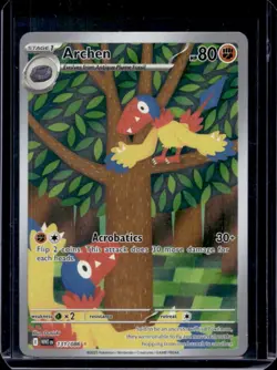 2025 Pokemon White Flare Archen Illustration Rare #131/086 - Image 1