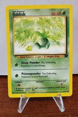 1999 Pokemon Oddish (63/82) - Team Rocket - Image 1