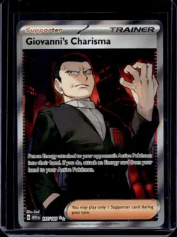 2023 Pokemon SV 151 Giovanni's Charisma #197/165 - Image 1