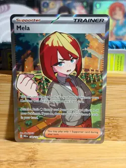 MELA 140/131 Prismatic Evolutions Full Art Holo Trainer Pokemon TCG Near Mint - Image 1