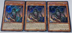 Yugioh 3x Evilswarm Thunderbird HA07-EN051 Secret Rare 1st Edition NM Playset - Image 3
