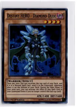 Destiny HERO-Diamond Dude 1st Edition Super Rare Destiny Soldiers DESO-EN009 LP - Image 1