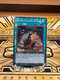 Yugioh Vor-Vorbereitungen der Riten Platinum Secret Rare RA01-EN055 - Image 1
