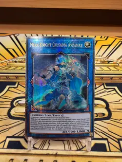Yugioh Mekk-Ritter Crusadia Avramx RA01-EN044 Quarter Century Secret Rare - Image 1