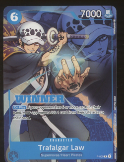 One Piece TCG Trafalgar Law P-009 Winner Tournament Pack Vol. 1 - Image 1