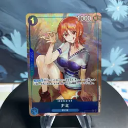 One Piece Nami OP09-050 Japanese Rare Alt Art Holo NM - Image 1