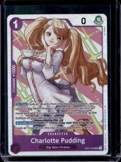2025 One Piece A Fist of Divine Speed Charlotte Pudding Super Rare #OP11-070 - Image 1