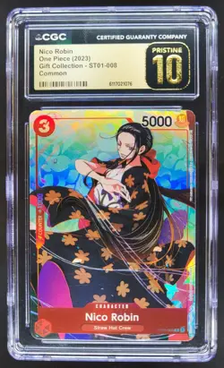 2023 ONE PIECE CCG NICO ROBIN GIFT COLLECTION ST01-008 CGC 10 PRISTINE C PT - Image 1