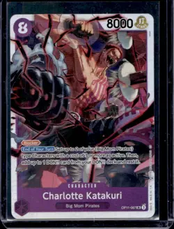 2025 One Piece A Fist of Divine Speed Charlotte Katakuri Super Rare #OP11-067 - Image 1