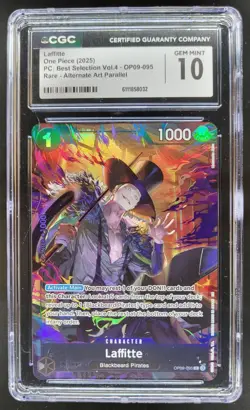 2025 ONE PIECE CCG LAFFITTE RARE ALT ART OP09-095 CGC 10 A PT - Image 1