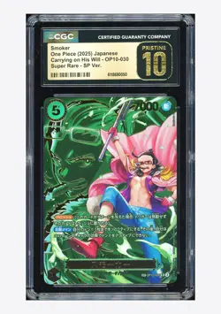 One Piece CGC 10 PRISTINE Smoker SP Alternate Art 2025 OP10-030 OP13 Japanese - Image 1