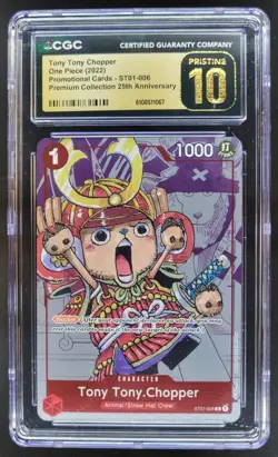 2022 ONE PIECE CCG TONY TONY CHOPPER 25TH ST01-006 CGC 10 PRISTINE B PT - Image 1