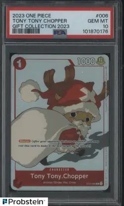 2023 One Piece EN Gift Collection 2023 #006 Tony Tony Chopper PSA 10 GEM MINT - Image 1