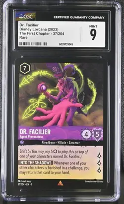 Disney Lorcana The First Chapter Dr. Facilier - Agent Provocateur 2023 CGC 9 - Image 1