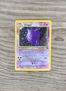 Pokemon TCG Card Gengar Holo Holographic #5/62 Fossil HP - Image 1