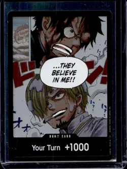 2025 One Piece A Fist of Divine Speed DON!! Card They Believe In Me Alt Art #NNO - Image 1