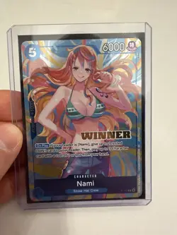 One Piece Card Game Nami Winner P-112 Heroines Battle Promo ENGLISH - Image 2