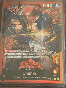 Shanks x4 Card Lot OP13 Alt Art Rare + Other SR Leader Cards One Piece English - Image 5