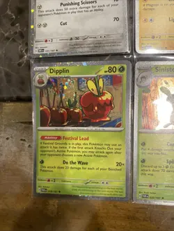 Pokemon TCG Cosmos Holo Rare Cards Set Of 4 Scizor, Electabuzz Dipplin Sinistcha - Image 4