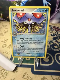 Tentacruel 51/101 Reverse Holo Pokemon Card 2004 EX Hidden Legends - Image 1