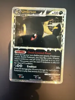 Pokemon Umbreon Prime Holo Rare TCG Card HS-Undaunted 86/90 - Image 3