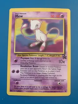 Mew #8 Black Star Promo Rare Vintage Pokemon Card - NM - Image 1