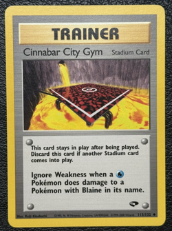 Lot of 4 Blaine Themed Cards - Vintage Pokemon TCG: Gym Heroes / Challenge - LP - Image 4