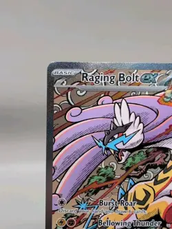 Pokemon TCG Raging Bolt EX Prismatic Evolutions Holo Card 166/131 - Image 2