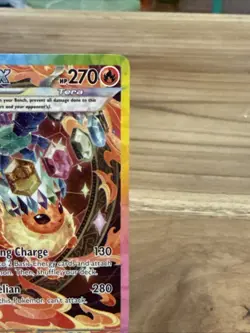 Pokemon TCG Flareon EX Prismatic Evolutions Card 146/131 Sir Illustration Rare - Image 5