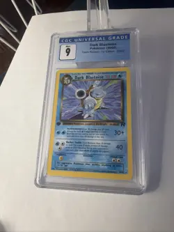 CGC 9 MINT Dark Blastoise 2000 Team Rocket 1st Edition 20/82 Pokemon Card - Image 1