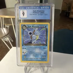 CGC 9 MINT Dark Blastoise 2000 Team Rocket 1st Edition 20/82 Pokemon Card - Image 3