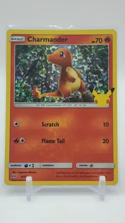 Charmander - 9/25 - Confetti Holo - McDonalds 2021 - Pokemon Card - NM/M - Image 1
