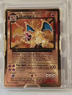 Pokemon TCG Celebrations Charizard 021/102 Metal Gold Card - Image 1