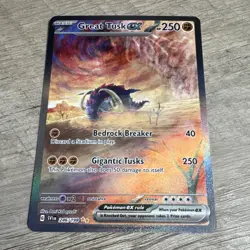 Pokemon Great Tusk EX Special Illustration Rare Holo Card 250 HP SV01 246/198 - Image 1