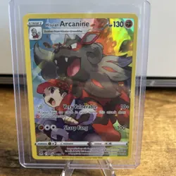 Pokemon TCG Hisuian Arcanine TG08/TG30 Lost Origin Trainer Gallery Foil Card NM - Image 1