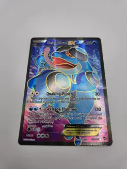 Pokemon TCG Seismitoad EX 106/111 Furious Fists XY Full Art Ultra Rare Card - Image 1
