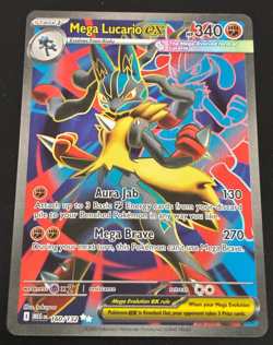 2025 POKEMON MEGA LUCARIO EX FULL ART ULTRA RARE CARD (#160/132) - FREE SHIPPING - Image 1
