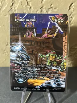 Trouble in Pairs (Borderless) - 3 - PZA - NM - MTG Magic the Gathering - Image 1