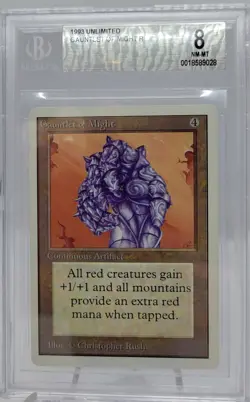 Gauntlet of Might Magic mtg English Unlimited Beckett Graded BGS 8 - Image 1