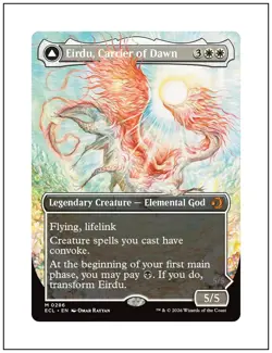 1x Eirdu, Carrier of Dawn, Borderless Art, Lorwyn Eclipsed, Magic MTG NM - Image 1