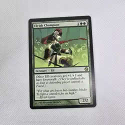 Wizards Elvish Champion Duels of the Planeswalkers Creature Green Rare Regular … - Image 1