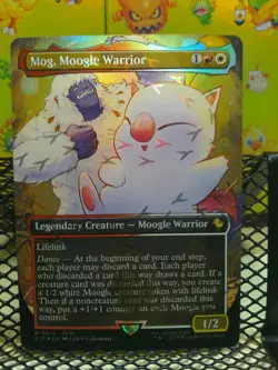 Mog, Moogle Warrior - 476 - Borderless Chocobo Track Foil MTG Final Fantasy NM - Image 1