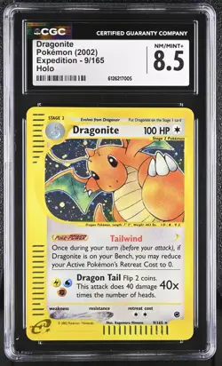 Pokemon Dragonite Expedition Holo Rare #9 CGC 8.5 - FRESH SLAB - Image 1