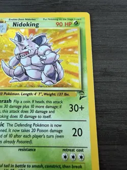 Nidoking 11/130 Holo - Base Set 2 - Pokemon TCG - Image 3