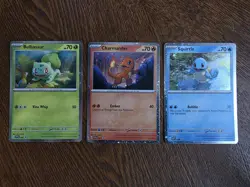 Bulbasaur Charmander Squirtle Pokemon Cards Cosmos Promo 046 047 048 NM 151 - Image 1